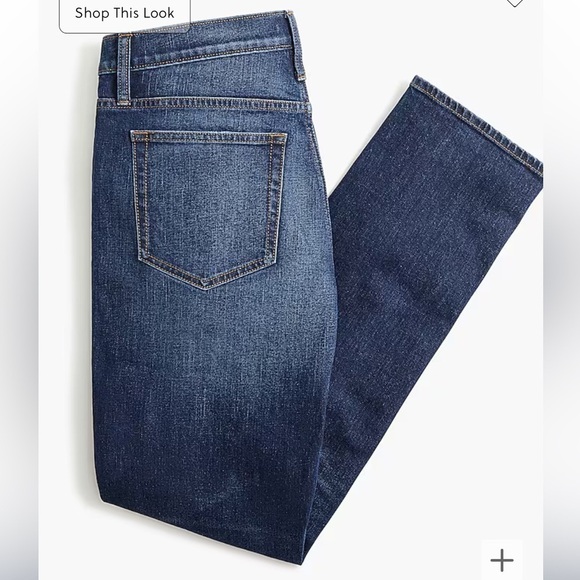 J crew dark wash Straight-fit jean in signature flex nwot - Picture 4 of 6